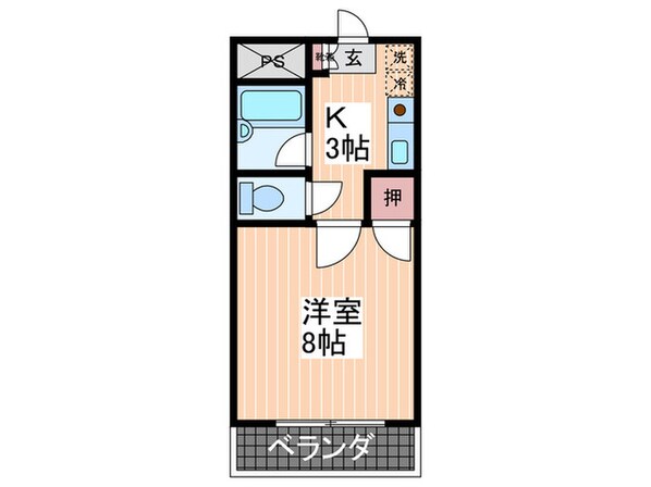 ハ－モニ－３３の物件間取画像